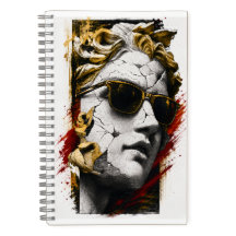 Coole Statue mit Sonnenbrille – Antike Weisheit mo