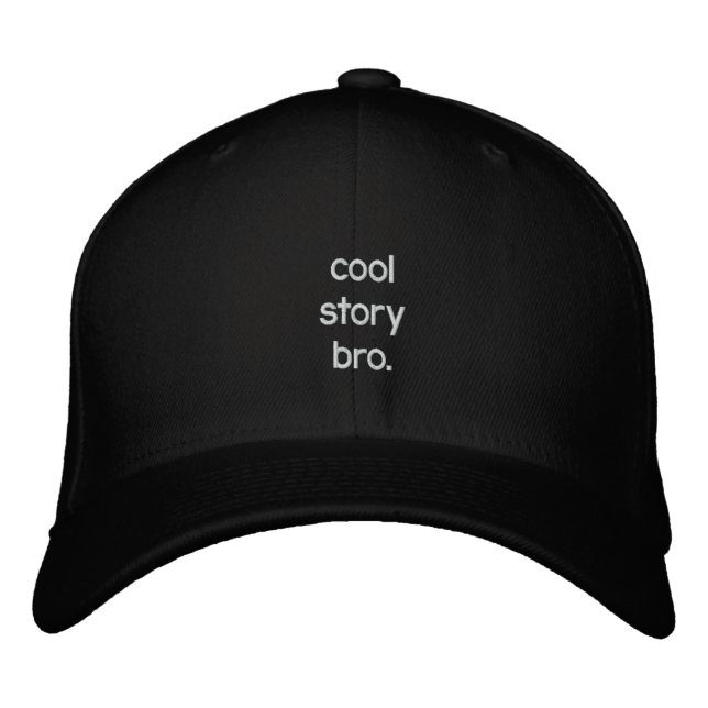 coole Story bro. Bestickte Kappe (Vorderseite)