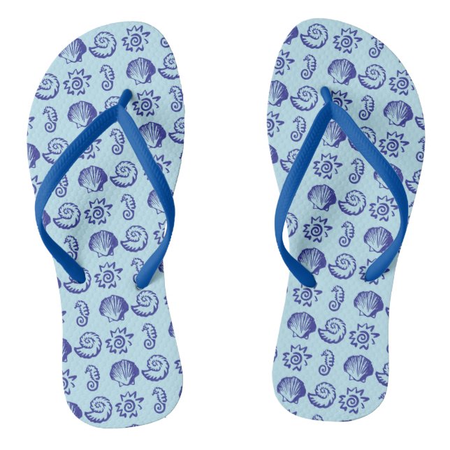 Coole Strandsymbole Flip Flops (Fußbett)