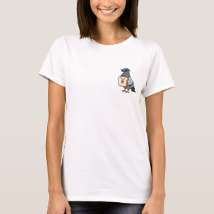 Coole Straßentaubenillustration mit Sonnenbrille T-Shirt