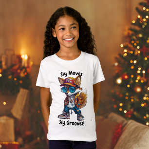 Coole Streetwear Fox – bearbeitbarer Text urbaner  T-Shirt