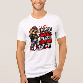 Coole Streetwear-Teddybär-Sarkastische-Quote Tri-Blend Shirt