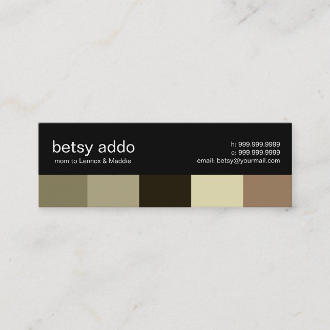 Coole Streifen-Mama-nennende Karten (Vorderseite)