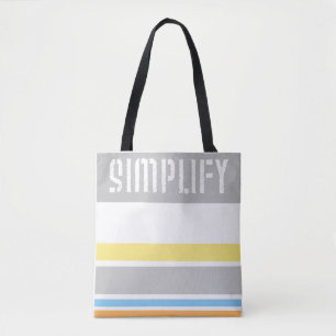 coole Streifen Totbeutel vereinfachen Text Tasche