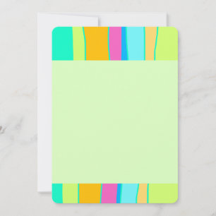 Coole Streifenränder Flachbildschirm Mitteilungskarte
