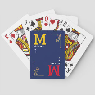 Coole Stylish Players Initial   Personalisiertes B Spielkarten