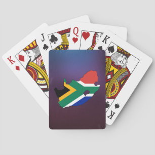 Coole Südafrika-Flaggen-Karte Spielkarten