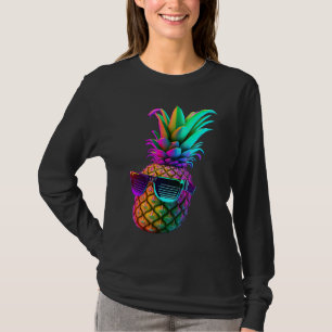 Coole Summer Vibes Retro Ananas Sonnenbrille Vaca T-Shirt