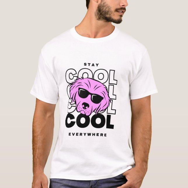coole T - Shirt bleibe (Vorderseite)