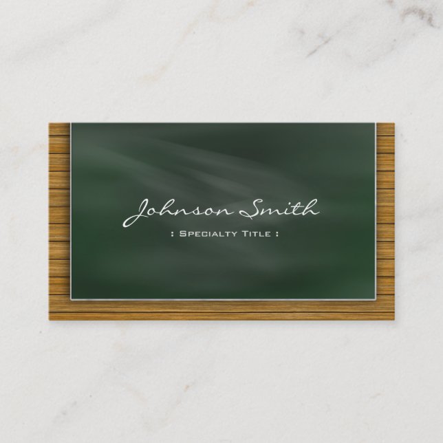 Coole Tafel - Schullehrer Visitenkarte (Vorderseite)