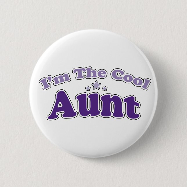 Coole Tante Button (Vorderseite)