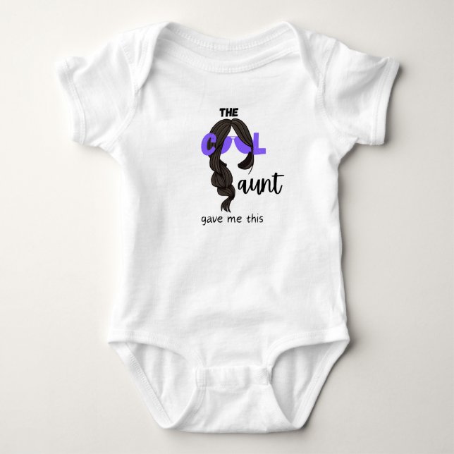 Coole Tante gab mir diesen Baby Bodysuit Baby Strampler (Vorderseite)