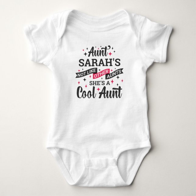 Coole Tante, meine Tante ist keine normale Baby Strampler (Vorderseite)