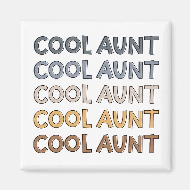 Coole Tante Moderne Niedliche Geschenke für Tante Magnet (Vorne)
