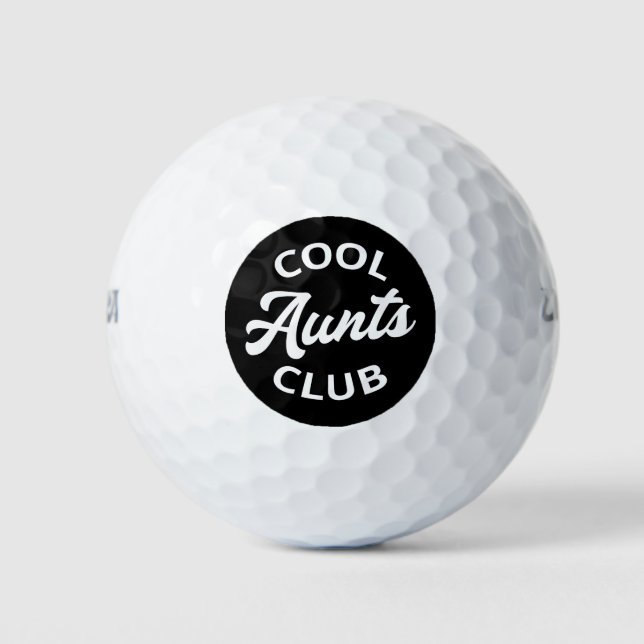 Coole Tanten Club I Golfball (Vorderseite)