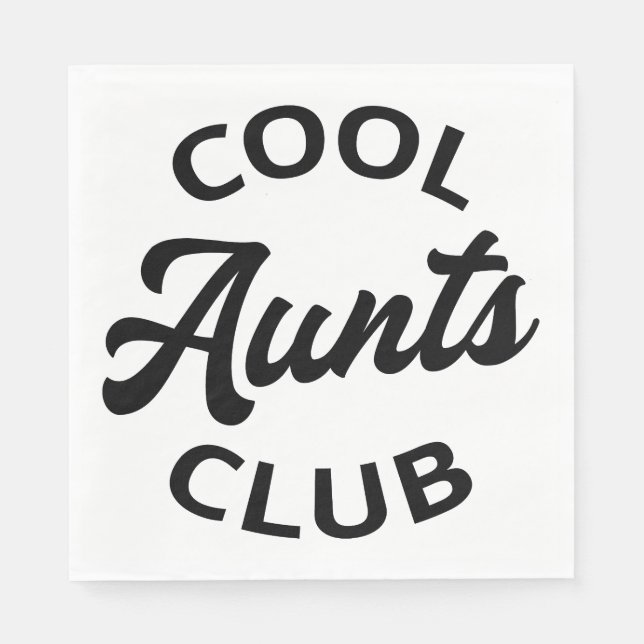 Coole Tanten Club I Serviette (Vorderseite)