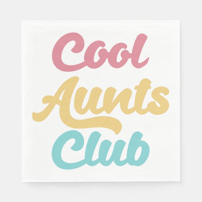 Coole Tanten Club II Serviette (Vorderseite)