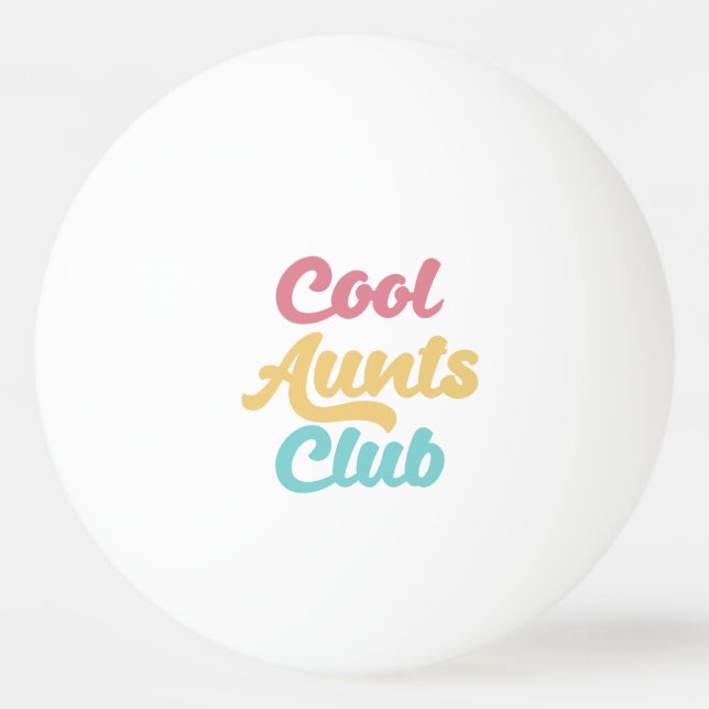Coole Tanten Club II Tischtennisball (Vorderseite)