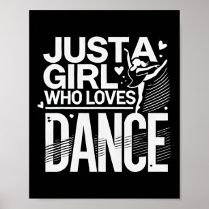 Coole Tanzkunst Teen Girl Jazz Dancing Cl Poster