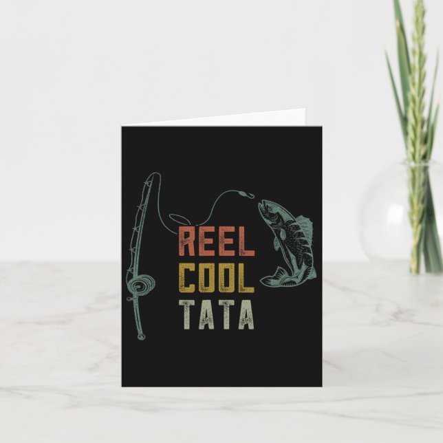 Coole Tata Fishing Shirts Vater Vater Feierlicher  Karte (Vorderseite)