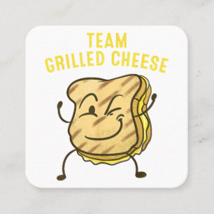 Coole Team-Grillkäse-Geschenk Lustige Truppe Toast Quadratische Visitenkarte