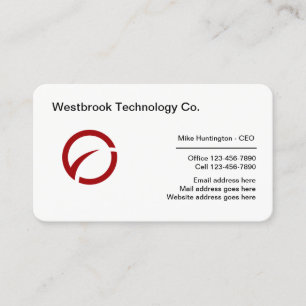 Coole Technologie Logo Vorlage Visitenkarte