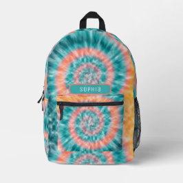 Coole Teenager-Gefärbte Krawatte Bedruckter Rucksack