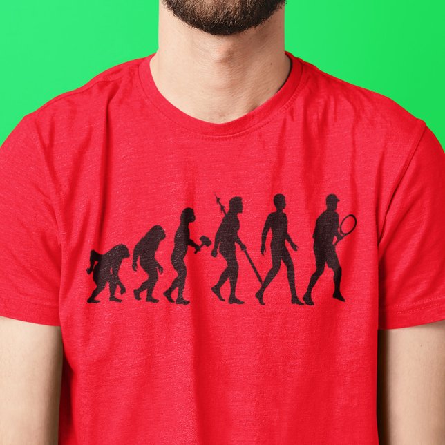 Coole Tennis-Evolution, erwachsen T-Shirt (Von Creator hochgeladen)