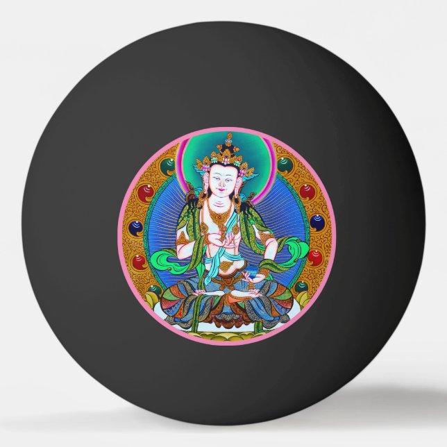 Coole Thangka Vajrasattva tattoo mandala Tischtennisball (Vorderseite)