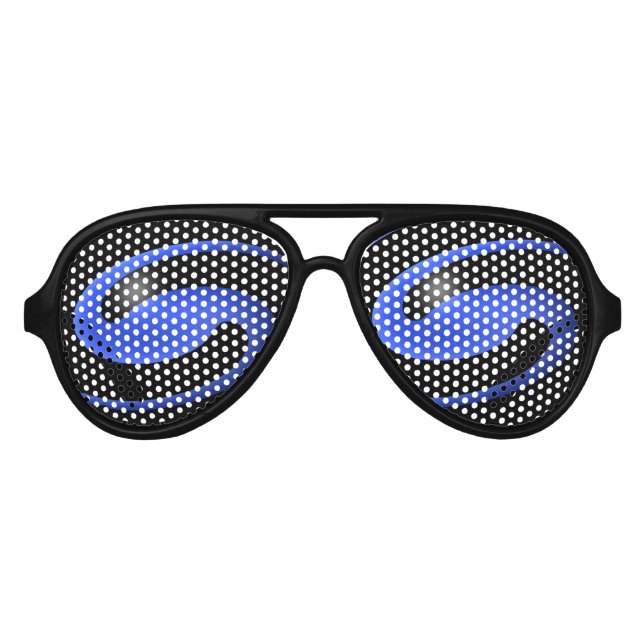 Coole Thin Blue Line Shades Partybrille (Vorderseite)