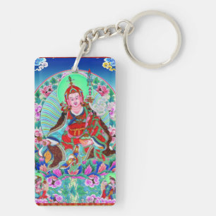 Coole Tibetthangka Padmasambhava Schlüsselanhänger