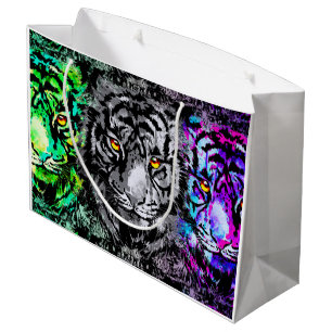 Coole Tiger-Artwork - Große Katzen - Tiger-Geschen Geschenktüte