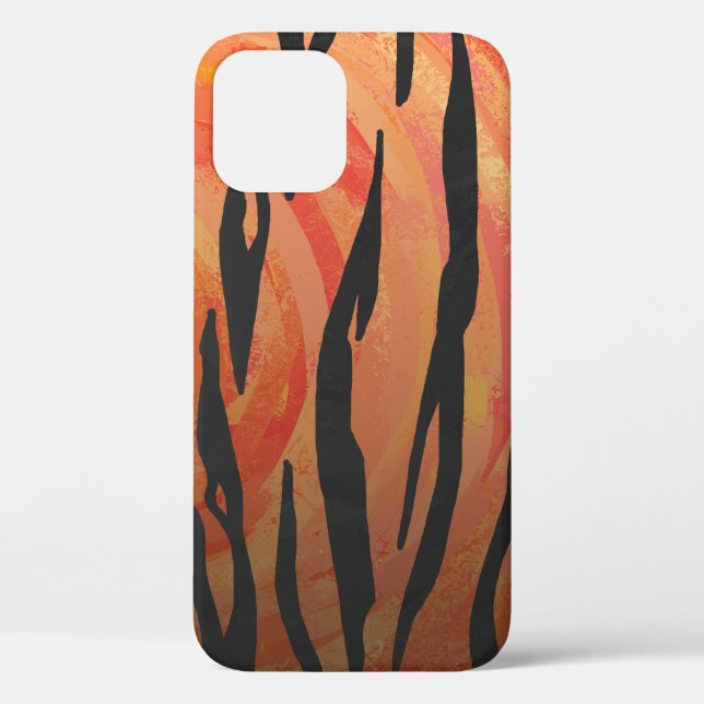 Coole Tiger Streifen Case-Mate iPhone Hülle (Rückseite)