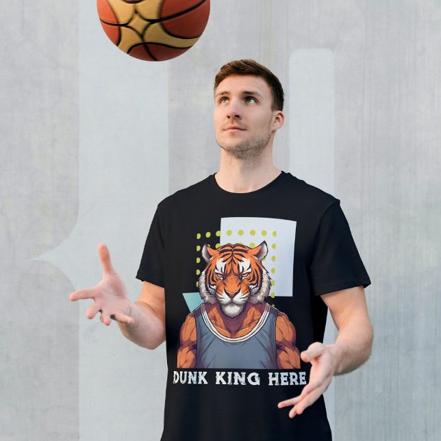 Coole Tigergeschenke für Basketball-Liebhaber Trai T-Shirt (Cool Tiger Gifts for Basketball Lovers Coach Fans)