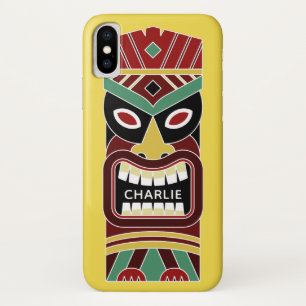Coole Tiki Totem individuelle Name- und Farbtelefo Case-Mate iPhone Hülle