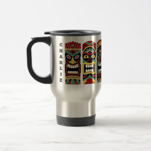 Coole Tiki Totem-Name-Tassen Reisebecher