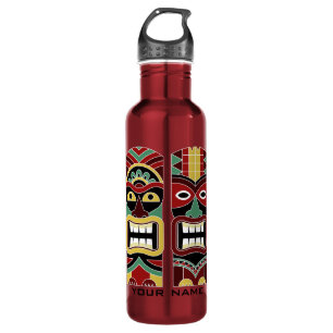 Coole Tiki Totems individuelle Name Wasserflaschen