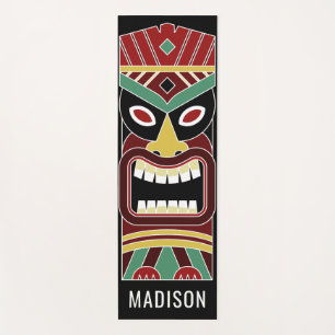 Coole Tiki Totems individuelle Name Yogmatte Yogamatte