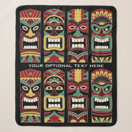 Coole Tiki Totems Vliesdecke Sherpadecke