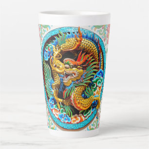 Coole traditionelle japanische Drachenholzkunst Milchtasse