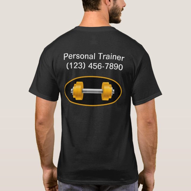 Coole Trainingsgeräte für die persönliche Fitness T-Shirt (Rückseite)