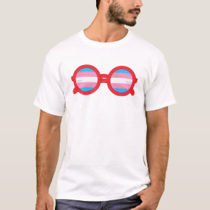 Coole Trans Pride Sonnenbrille Menschenrechte LGBT T-Shirt