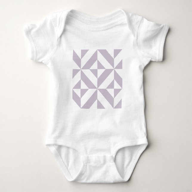 Coole Traubengeometrie Deko Cube Muster Baby Strampler (Vorderseite)