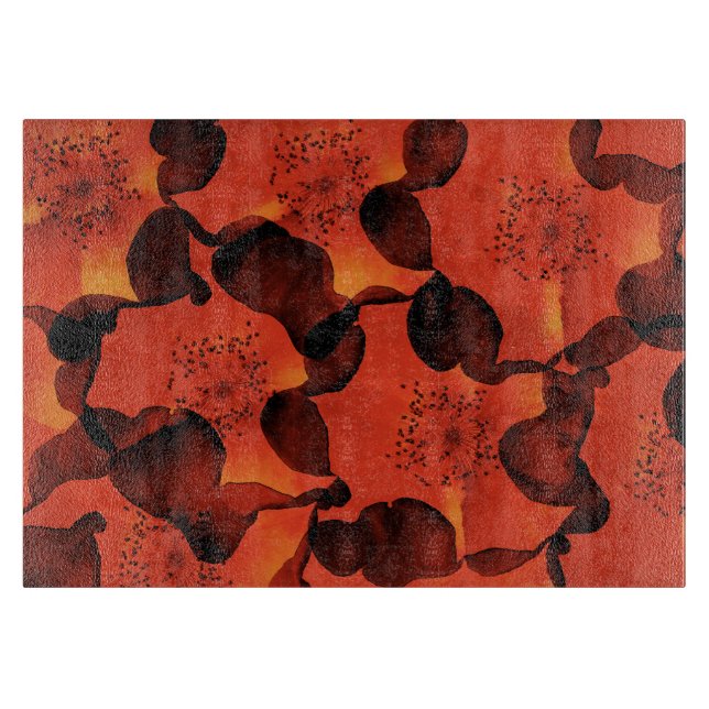 Coole, trendige, einzigartige digitale Kunst der B Schneidebrett (Vorderseite)