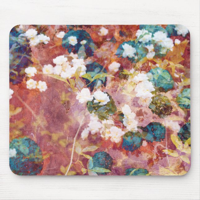 Coole, trendige Kunst der romantischen Blume Mousepad (Vorne)