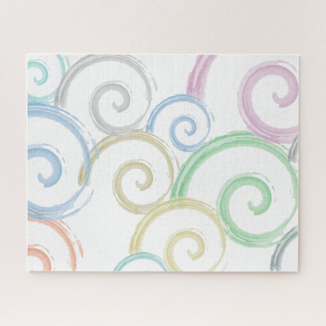 Coole, trendige, moderne Wellenwasser-Farbbürsten (Horizontal)