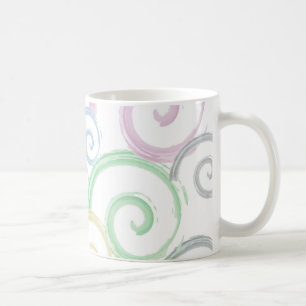 Coole, trendige, moderne Wellenwasser-Farbbürsten Kaffeetasse
