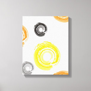 Coole, trendige, urbane, moderne Malpinselkunst Leinwanddruck