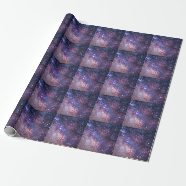 Coole Trendy Galaxy Geschenkpapier (Ungerollt)