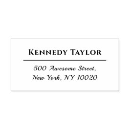 Coole Trendy Individuelle Name Script Rücksendeadr Permastempel